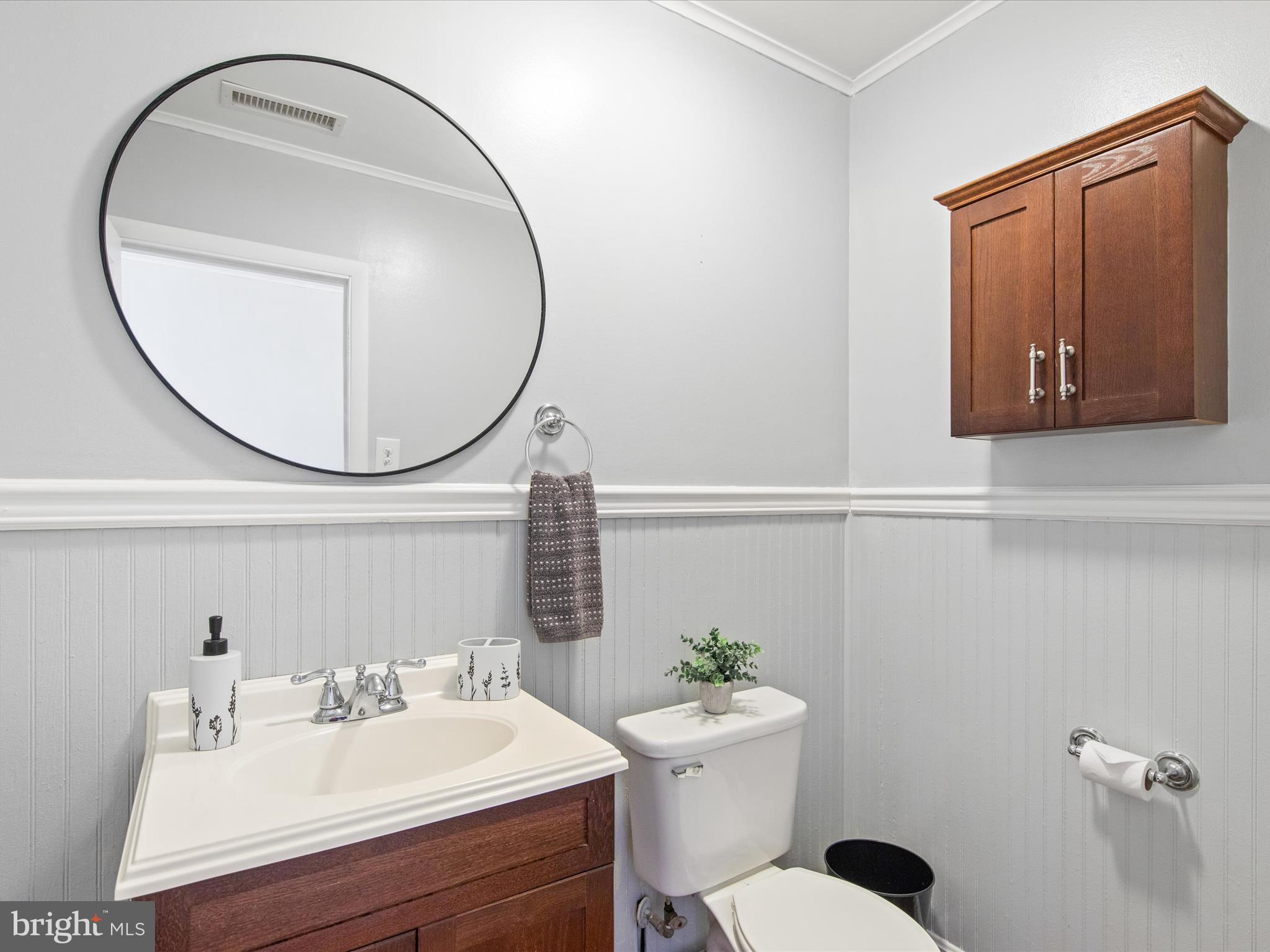 26905 Mt Vernon Road Princess Anne, MD 21853 - Photo 37 of 74 a bathroom with a sink mirror and toilet