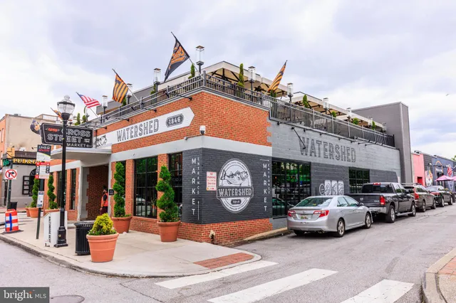 an outdoor space with balcony