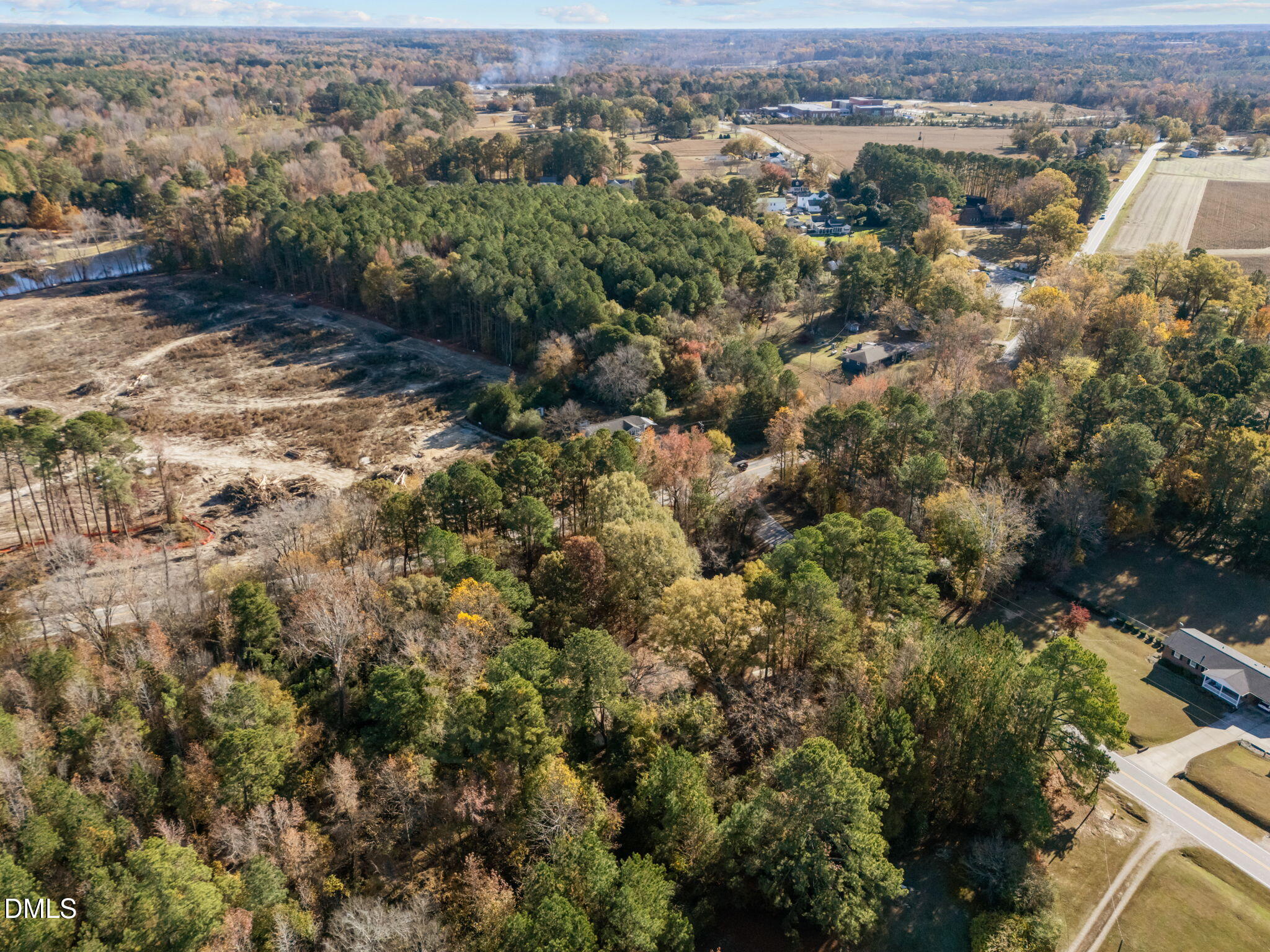 4029 Strickland Farm Road Raleigh, NC 27604 - Photo 21 of 40 an aerial view of residential houses with outdoor space and trees