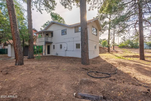 a view of road with trees