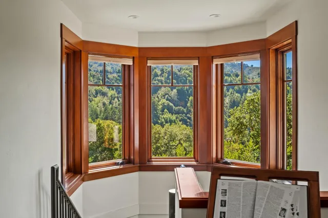 a view of a large window