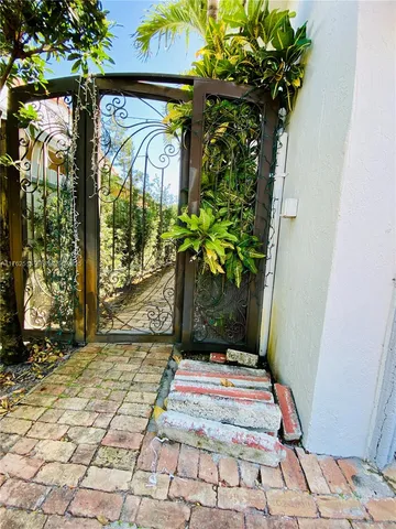 a backyard of a house