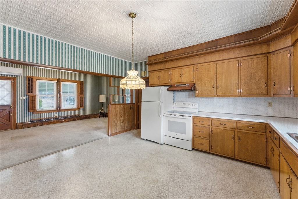 3 River Street Hardwick, MA 01031 - Photo 11 of 36 a kitchen with stove cabinets and a sink