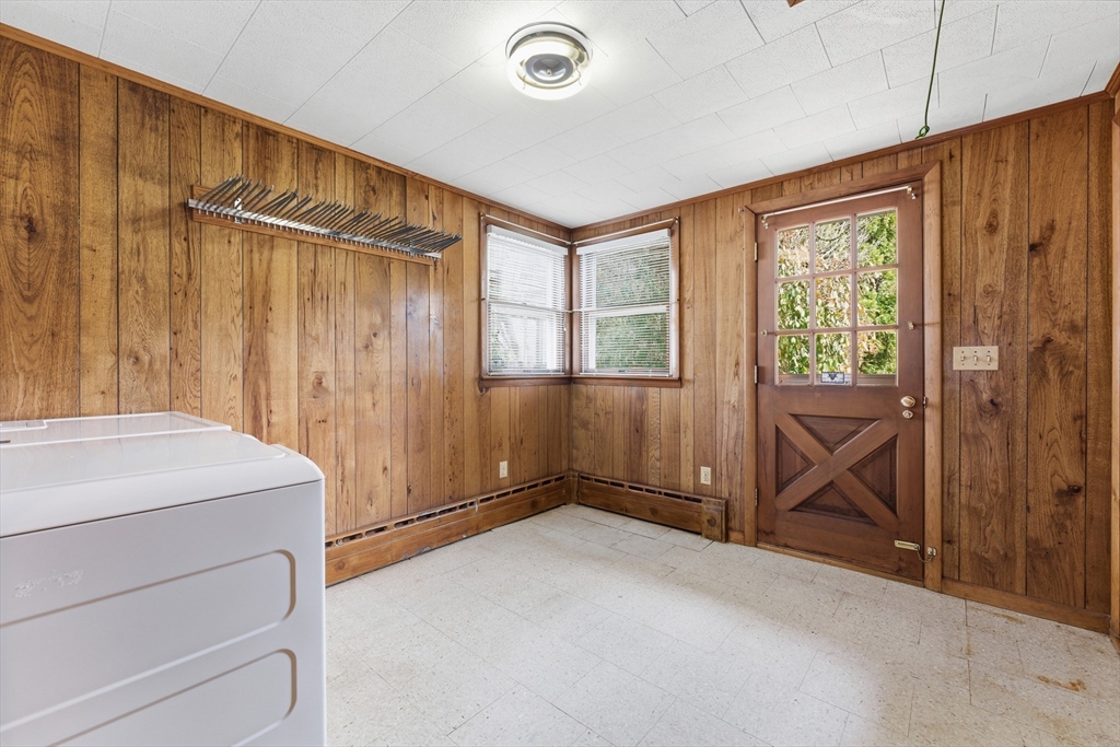 3 River Street Hardwick, MA 01031 - Photo 32 of 36 a view of entryway with wooden walls