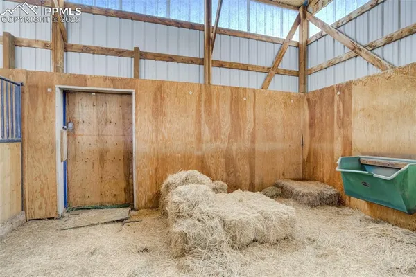 a view of a lake with a yard