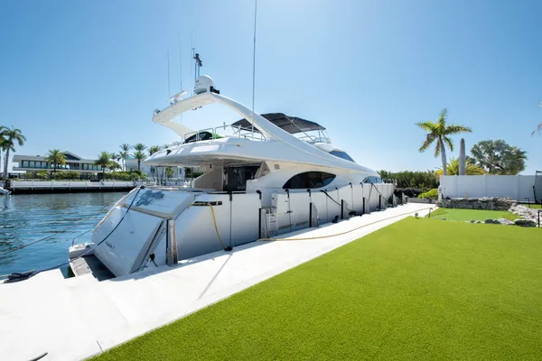 a view of a swimming pool with an outdoor space
