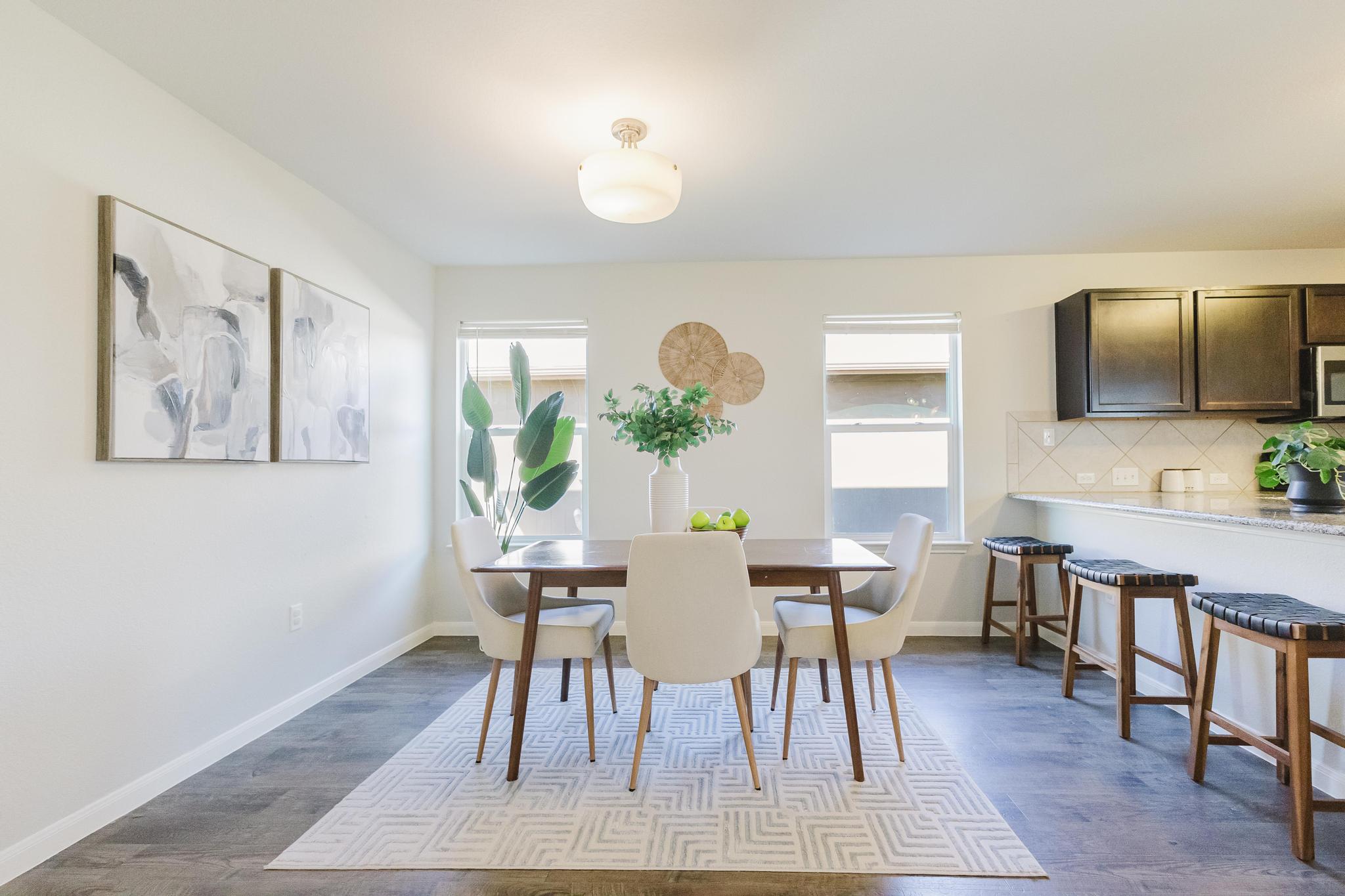 18316 Willow Sage Lane Elgin, TX 78621 - Photo 6 of 38 Dining area open to the kitchen and living area