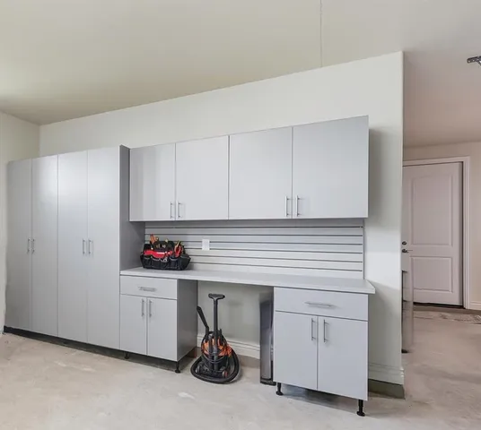 a room with storage and utility