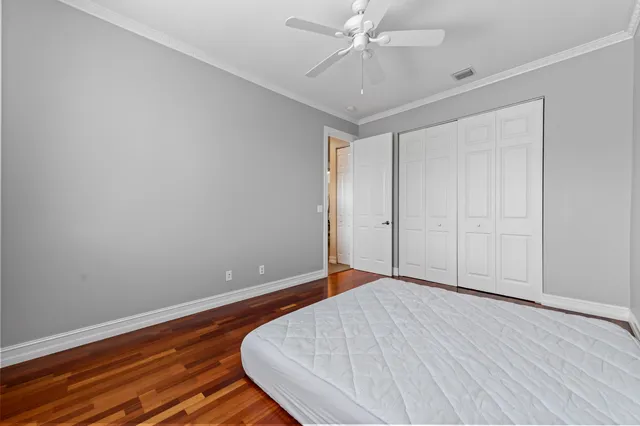 a view of a house with a flower garden