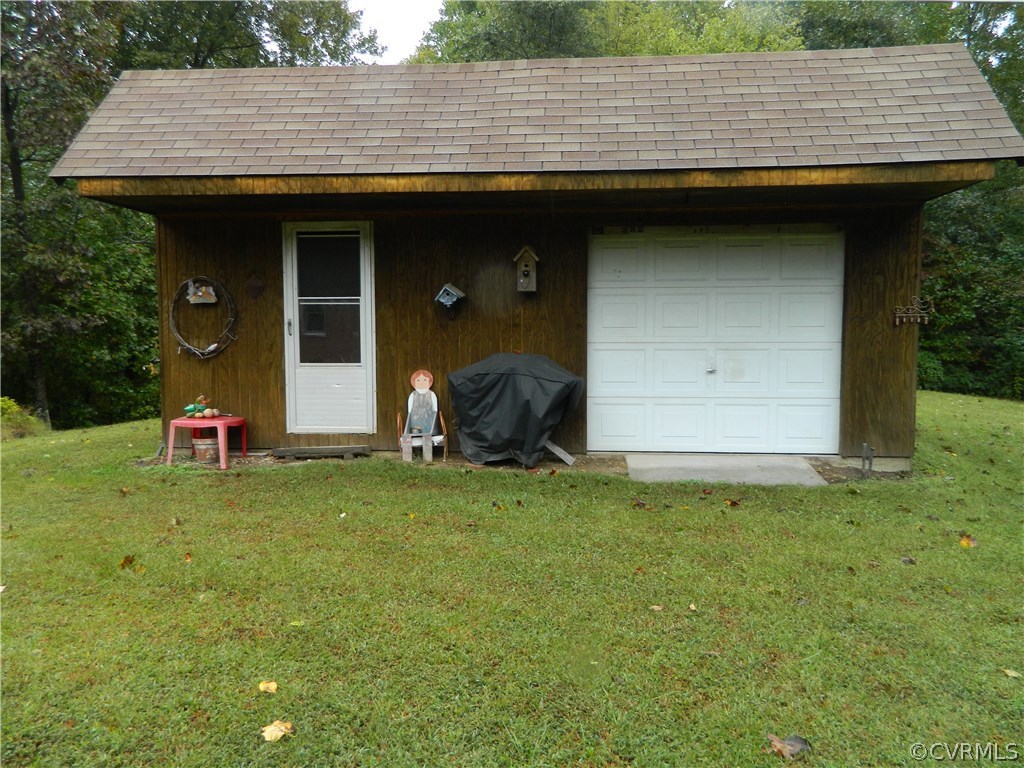 22929 King William Road West Point, VA 23181 - Photo 20 of 23 Shed/workshop with electricity and woodstove