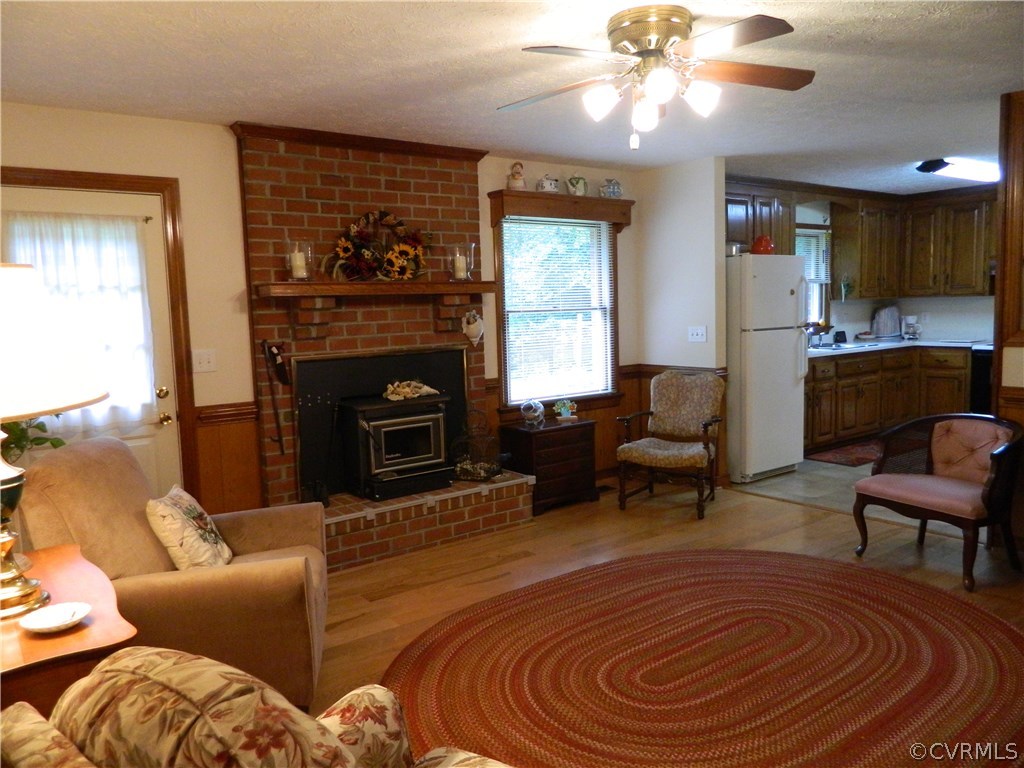22929 King William Road West Point, VA 23181 - Photo 3 of 23 Warm & Inviting Living Room- brick fireplace w/ins