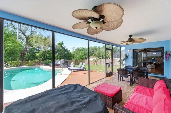 a view of an outdoor space yard patio and swimming pool