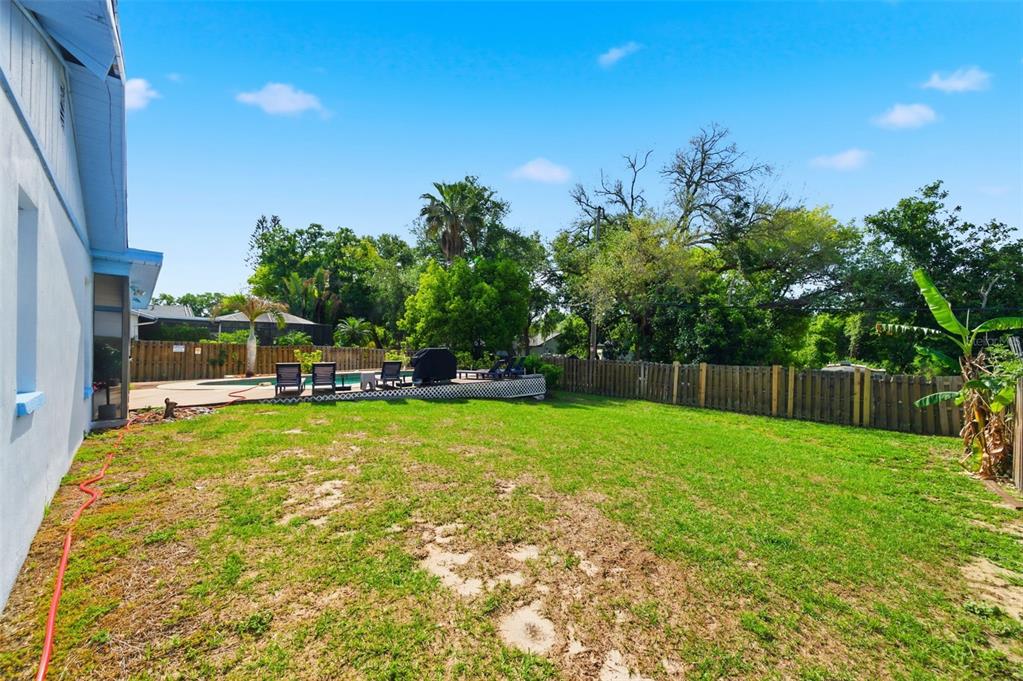 2816 Rustic Oaks Drive Palm Harbor, FL 34684 - Photo 52 of 70 a swimming pool with lots of tress in front of it