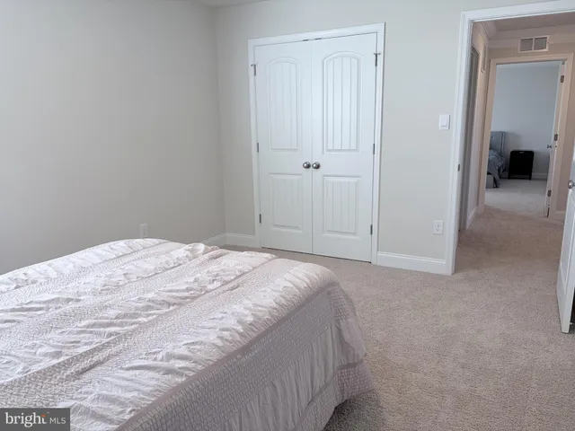 a bed room with a bed