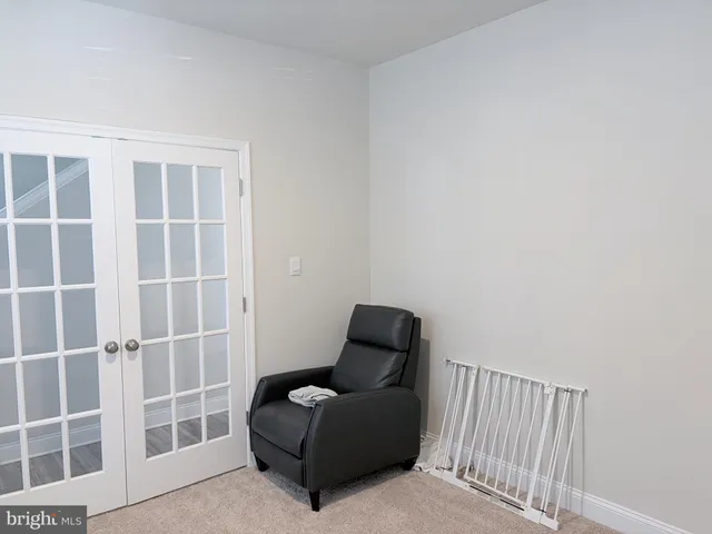 a living room with a furniture