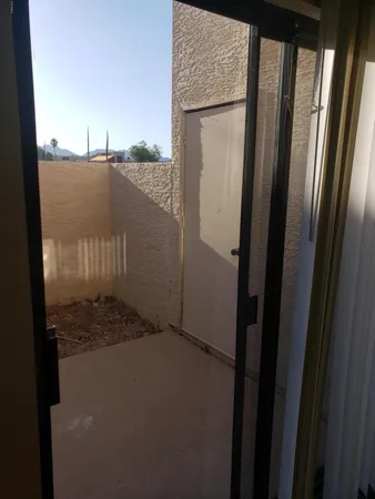 a view of a balcony