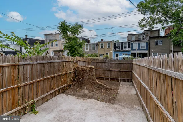 a house view with a backyard space