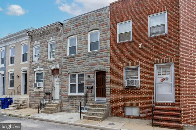 a front view of a building