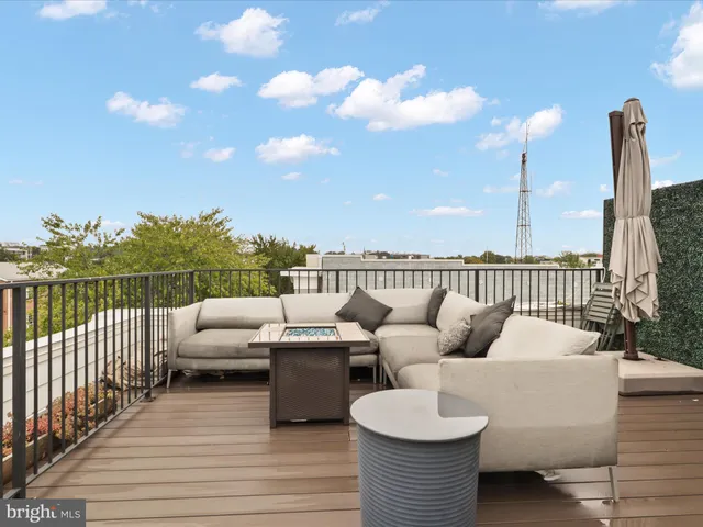 a terrace view with seating space