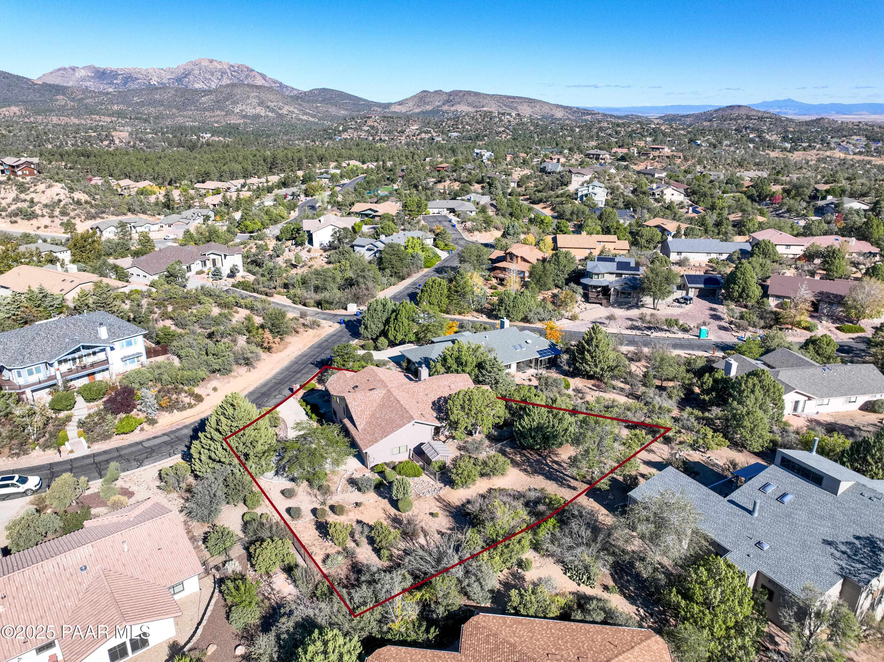 1881 Forest View Prescott, AZ 86305 - Photo 39 of 46 an aerial view of residential houses with outdoor space