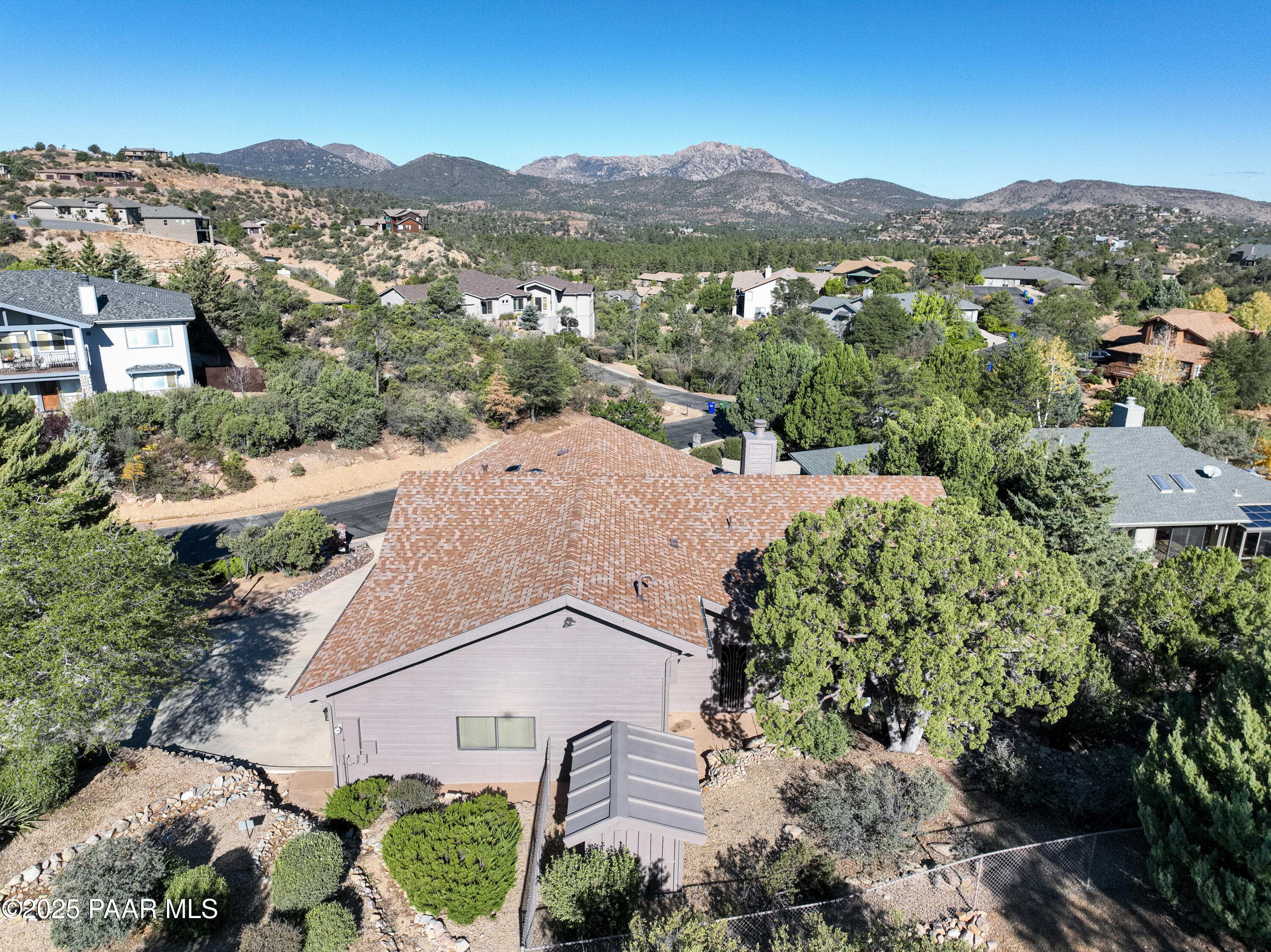 1881 Forest View Prescott, AZ 86305 - Photo 46 of 46 an aerial view of residential houses and outdoor space