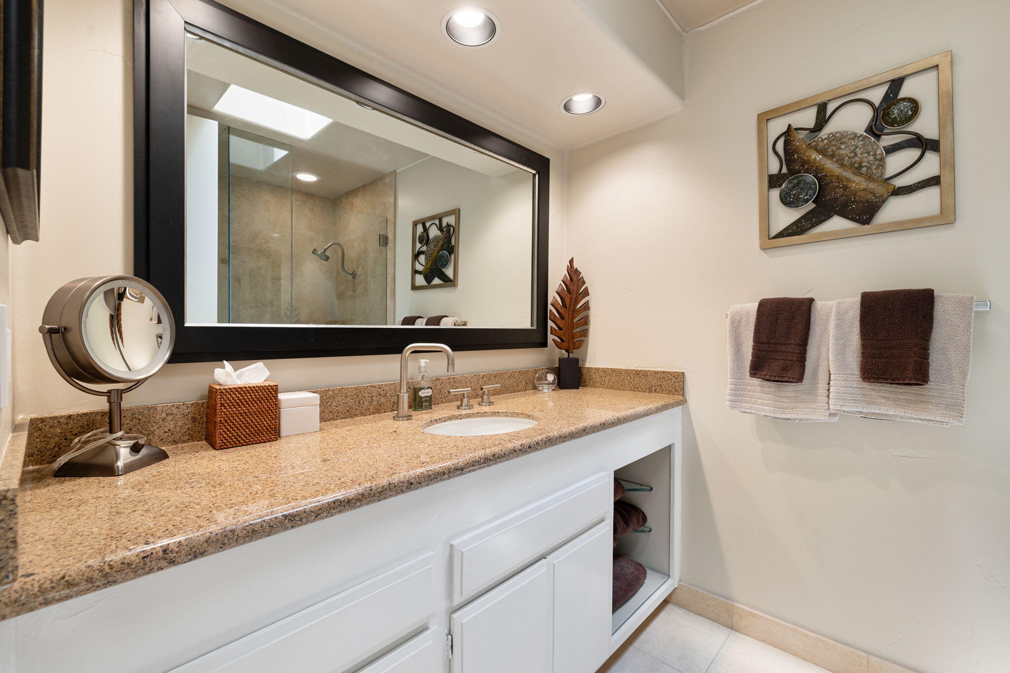 4 Barnard Court Rancho Mirage, CA 92270 - Photo 44 of 62 a bathroom with a double vanity sink and a mirror