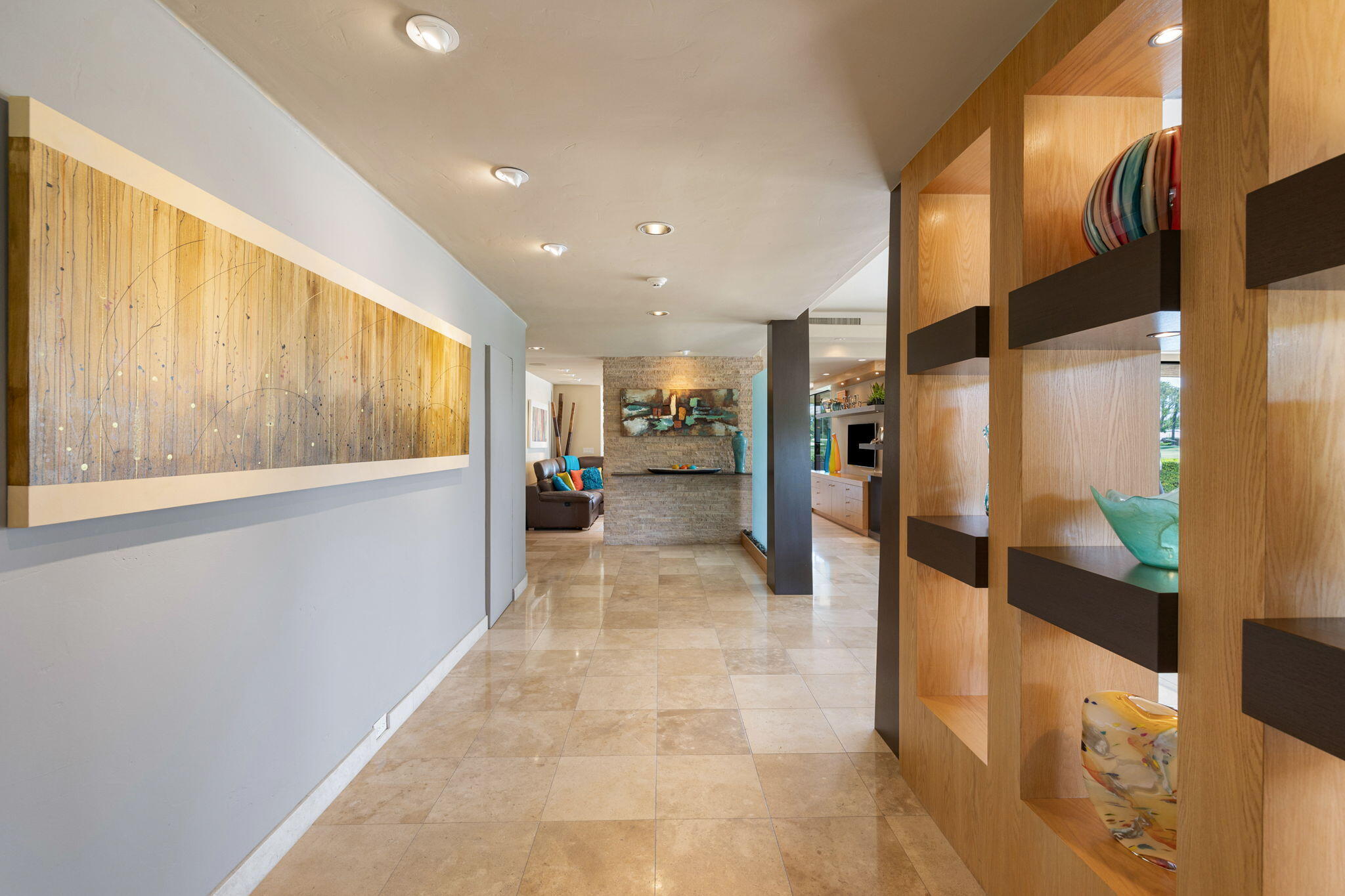 4 Barnard Court Rancho Mirage, CA 92270 - Photo 7 of 62 a view of a hallway with a large window
