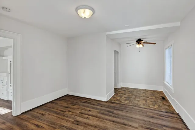 wooden floor in an empty room