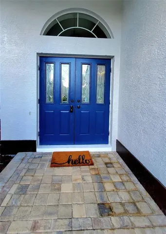 a view of front door of a house