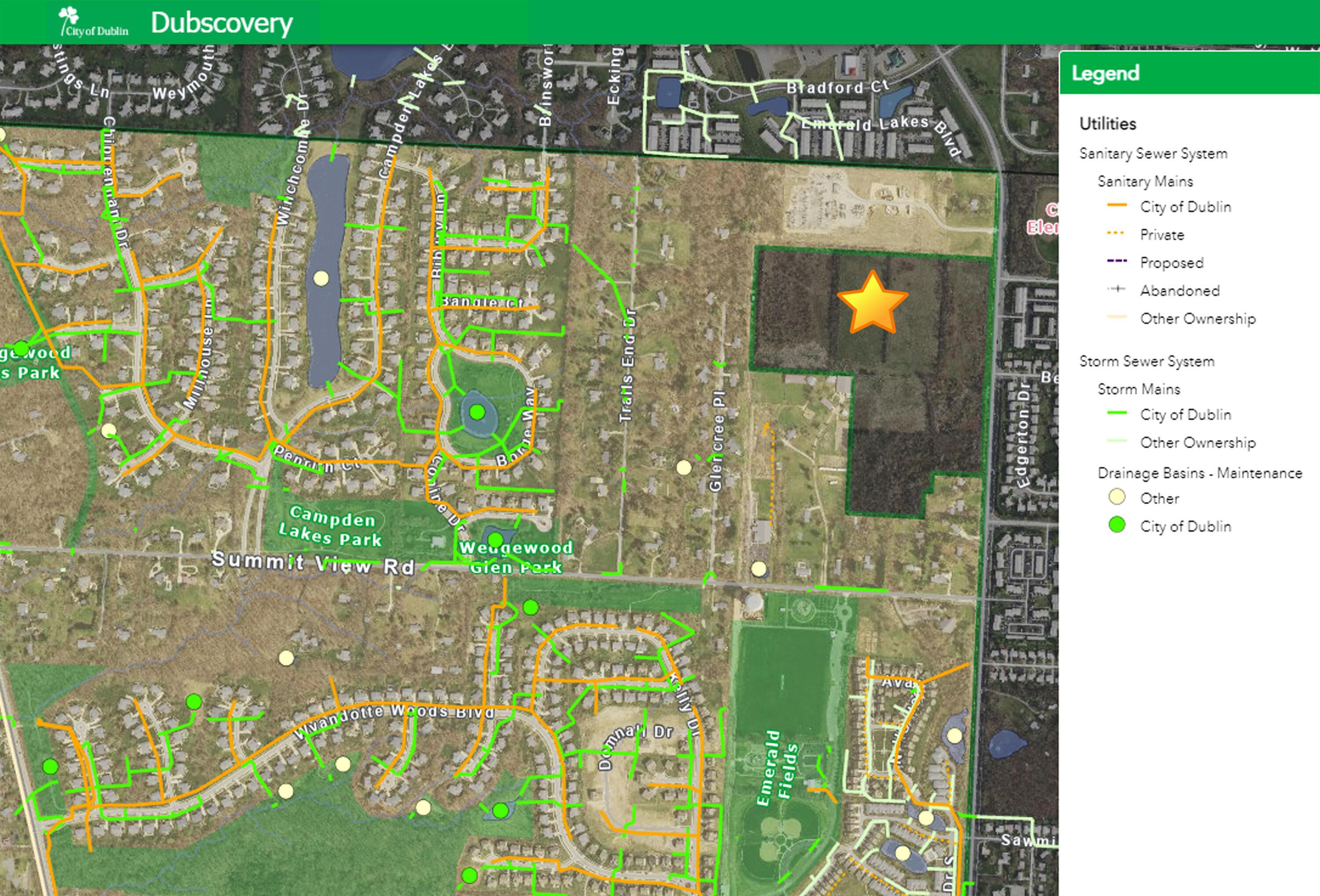 0 Sawmill Road Dublin, OH 43016 - Photo 13 of 14 Dublin Utilities map