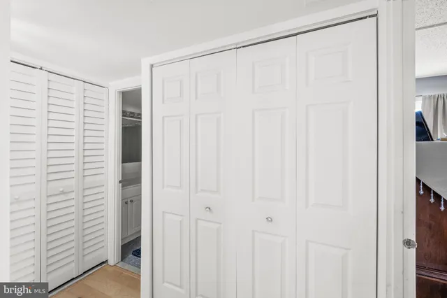 a view of a room with closet