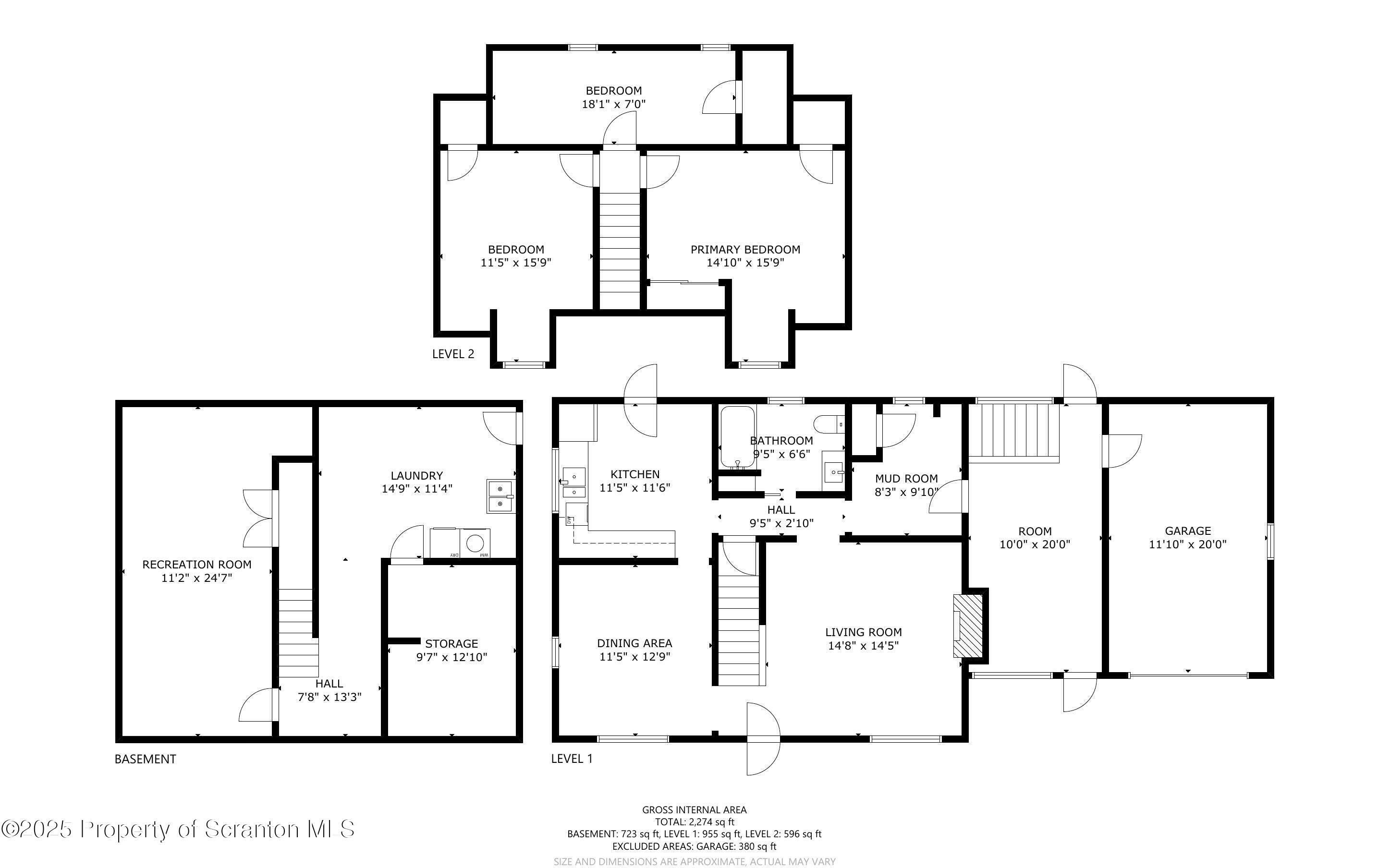 117 Griffin Pond Road Clarks Summit, PA 18411 - Photo 64 of 65 a black and white photo of a living room