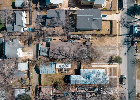 a view of a city with tall buildings