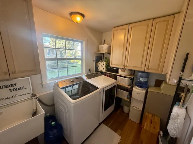 a room with furniture and window