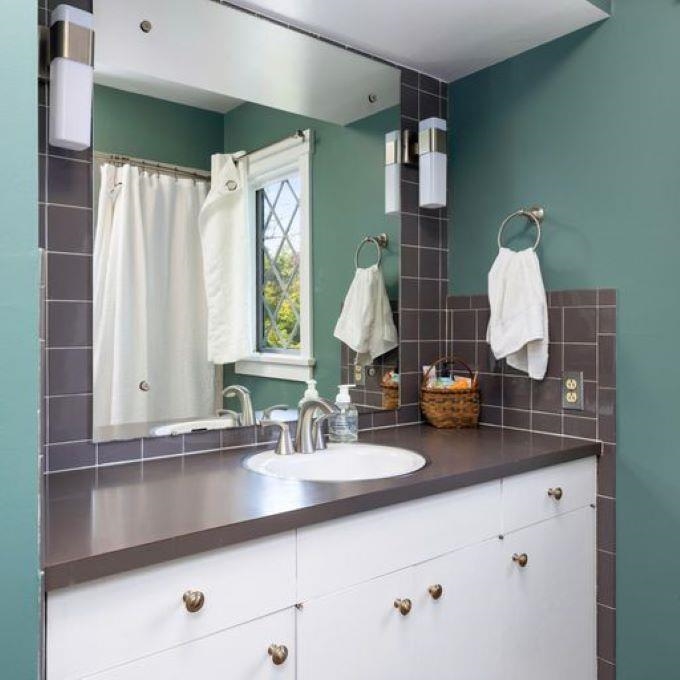 28 Hangers Mill Road Staunton, VA 24401 - Photo 14 of 38 a bathroom with a double vanity sink and a mirror