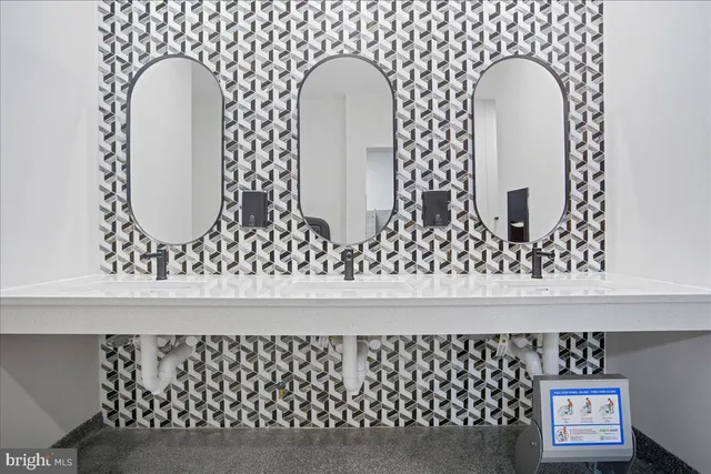 a close view of two mirror