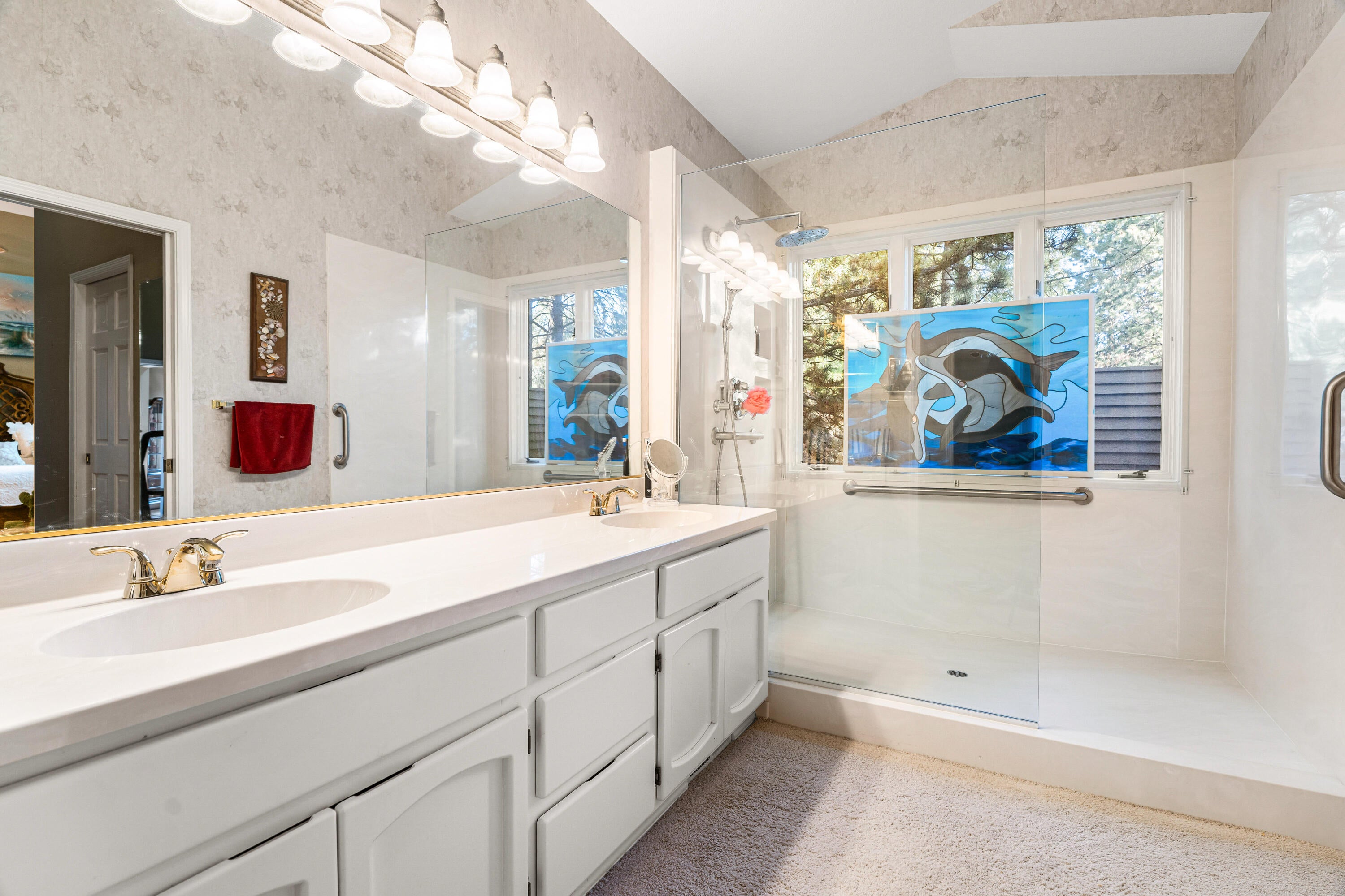 20388 Mission Ridge Court Bend, OR 97702 - Photo 17 of 46 Primary bathroom with beautiful shower