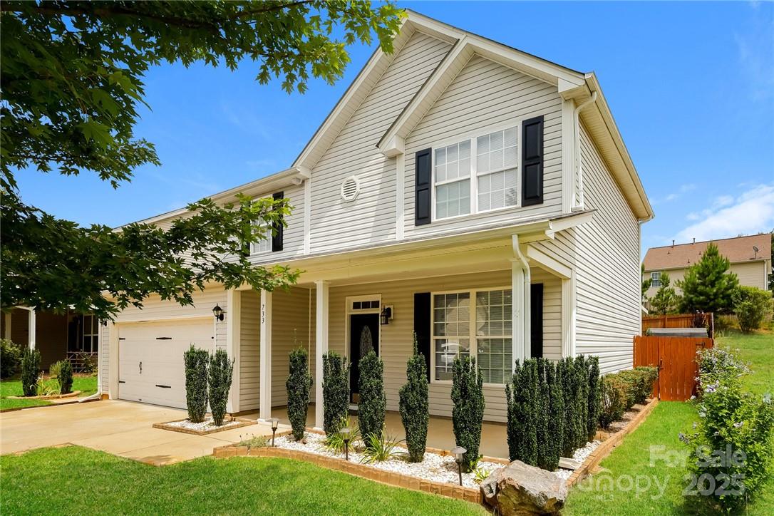 733 Jones Branch Road Fort Mill, SC 29715 - Photo 2 of 15 front view of a house with a yard