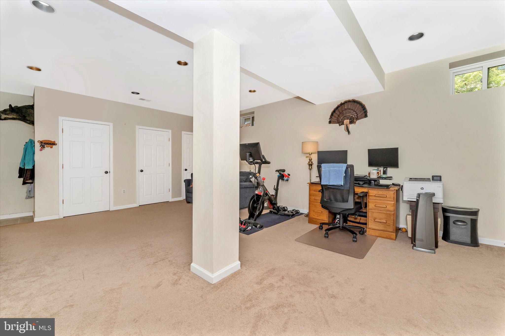 6701 West Lakeridge Road New Market, MD 21774 - Photo 41 of 69 LL Family room with carpeting & recessed lighting