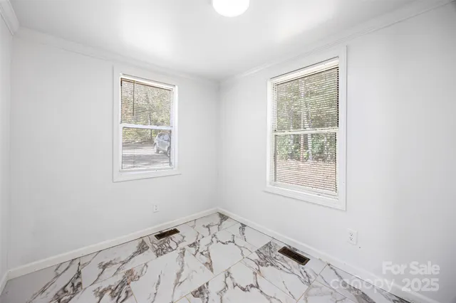 a view of a window in a room