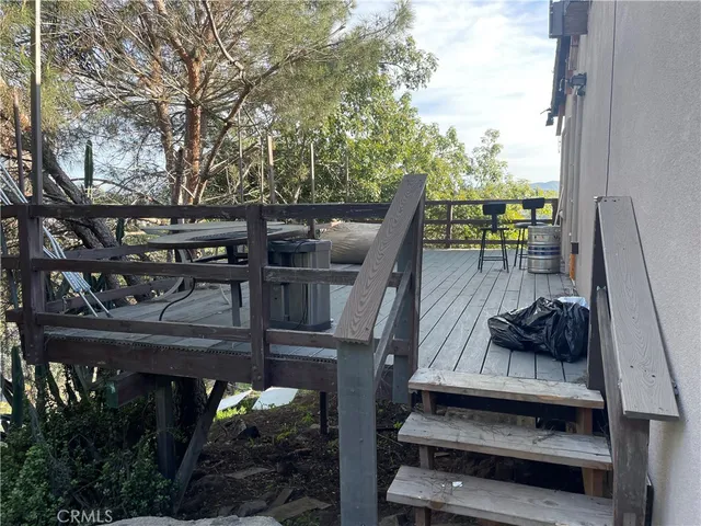 a view of outdoor space with seating space