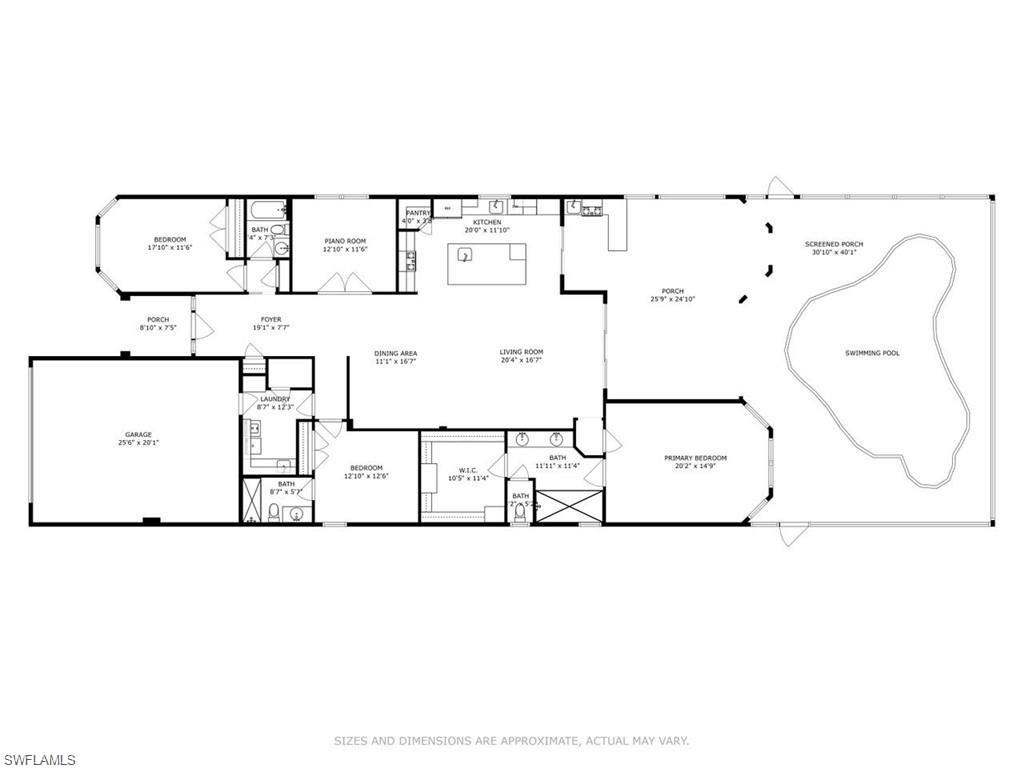 10234 Coconut Road Estero, FL 34135 - Photo 36 of 36 a picture of a floor plan