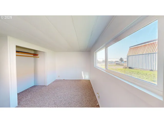 a open hall with a window