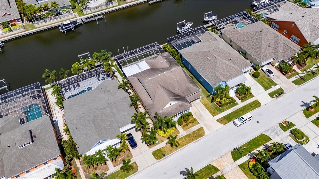 5720 Tortoise Place Apollo Beach, FL 33572 - Photo 61 of 83 an aerial view of a house with a lake view