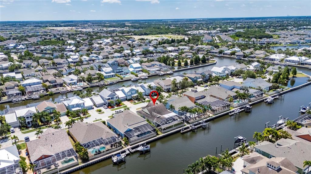 5720 Tortoise Place Apollo Beach, FL 33572 - Photo 71 of 83 an aerial view of residential houses with outdoor space