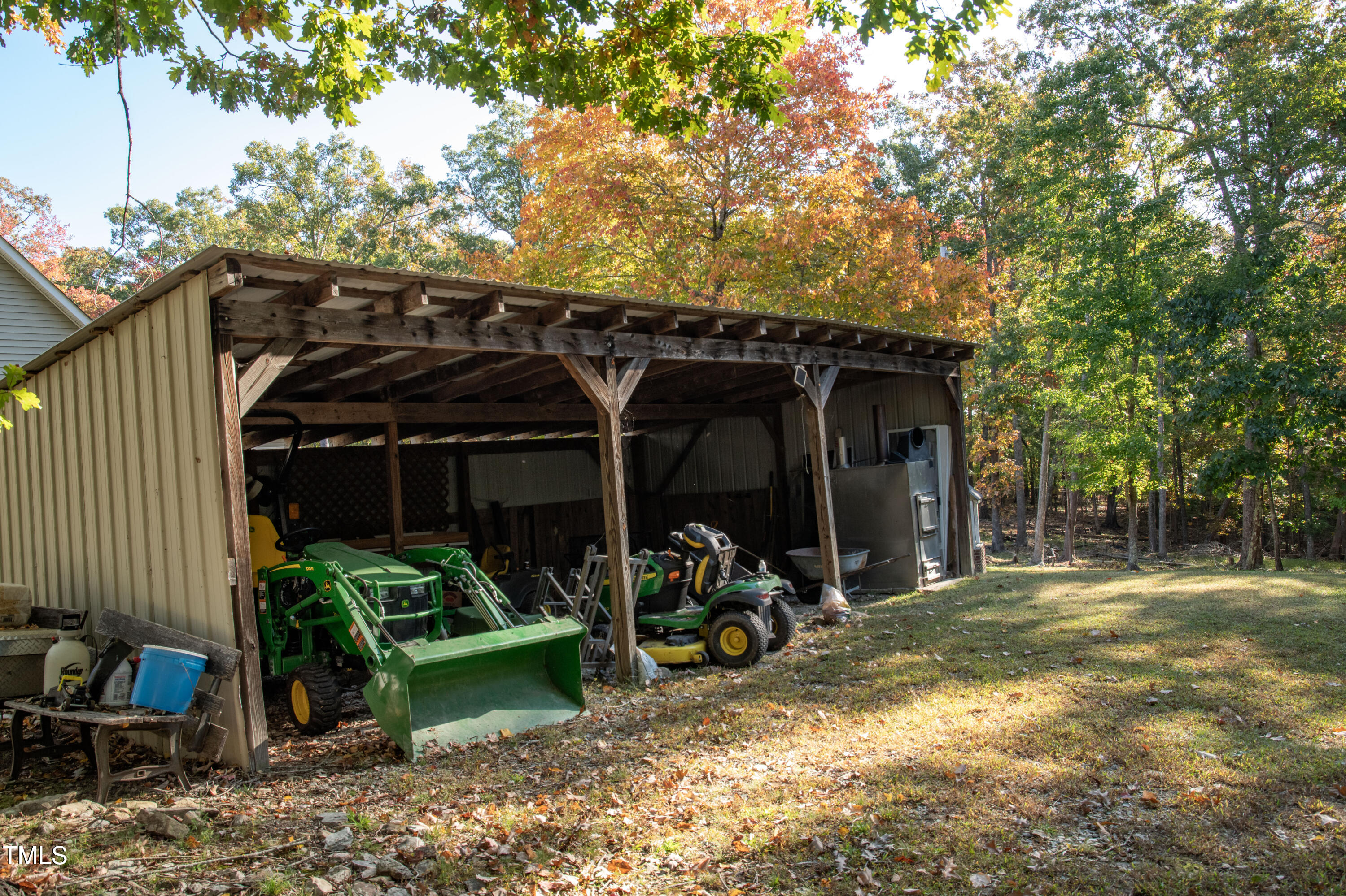253 Cothran Hicks Road Rougemont, NC 27572 - Photo 4 of 48 a view of a car garage