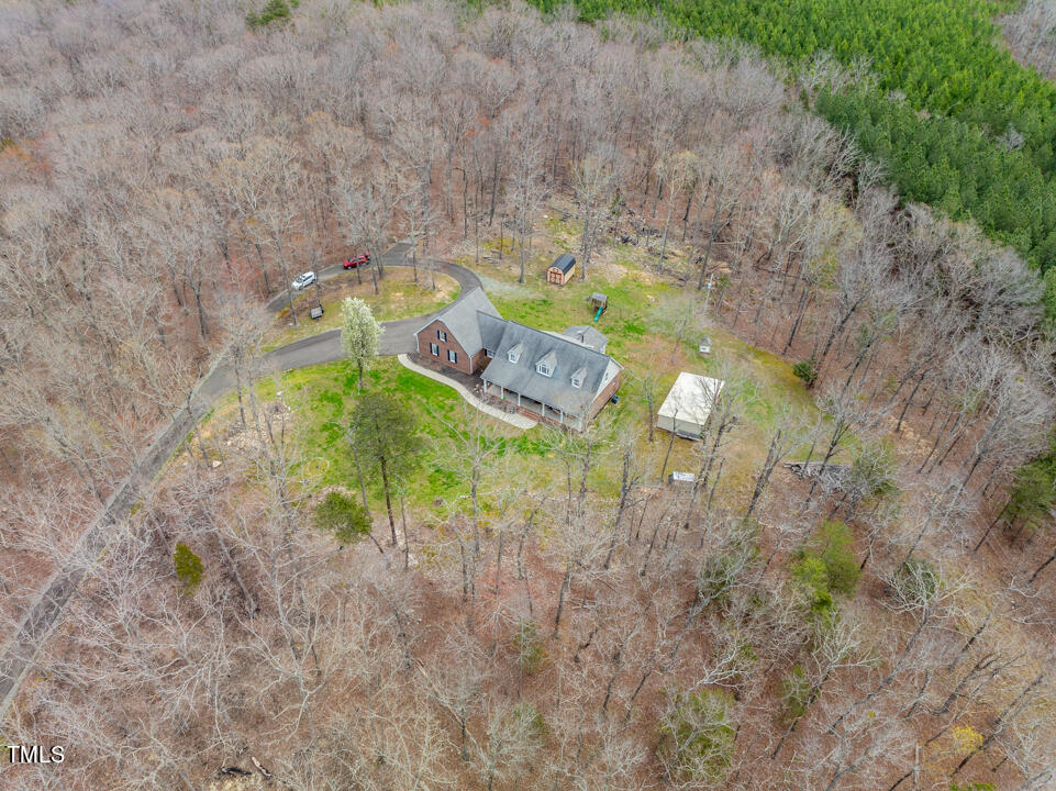 253 Cothran Hicks Road Rougemont, NC 27572 - Photo 7 of 48 a view of a yard with a tree