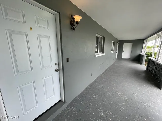a view of a livingroom with a staircase