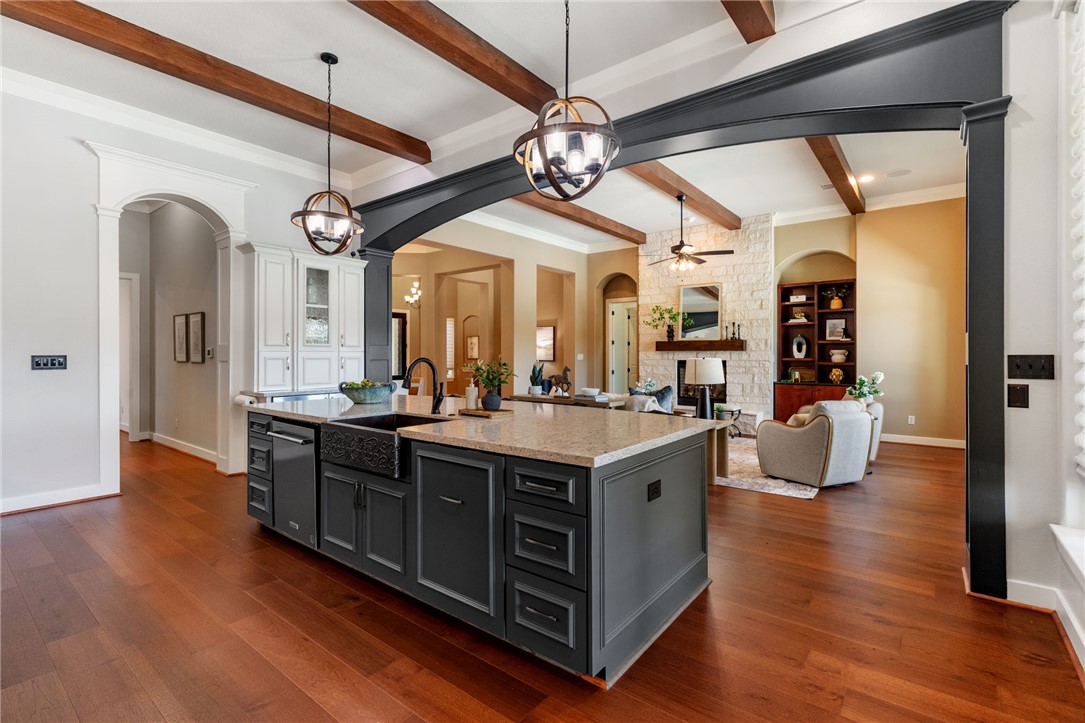 2833 Persimmon Ridge Court Bryan, TX 77807 - Photo 28 of 50 a view of living room kitchen with a table and chairs