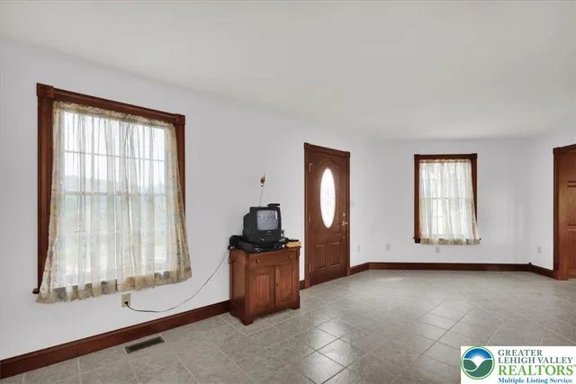 a view of a garden with a pathway